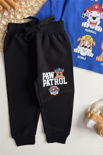 Erkek Çocuk Paw Petrol Baskılı İnce Eşofman Takım Mavi