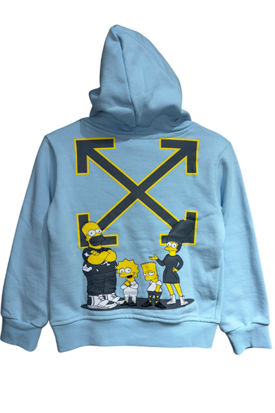 Erkek Çocuk Simpson Baskılı Eşofman Takımı Mavi