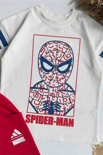 Erkek Çocuk Spiderman Baskılı Eşofman Takım Kırmızı