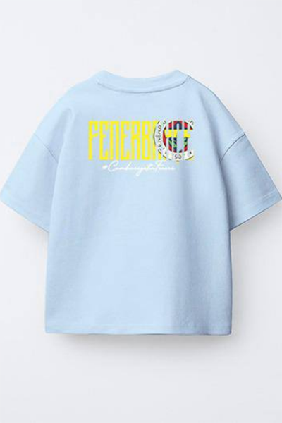 Erkek - Kız Çocuk Fenerbahçe TaraftarTshirt Mavi