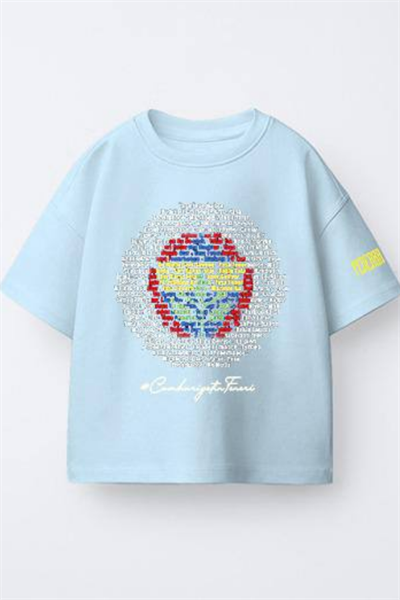 Erkek - Kız Çocuk Fenerbahçe TaraftarTshirt Mavi