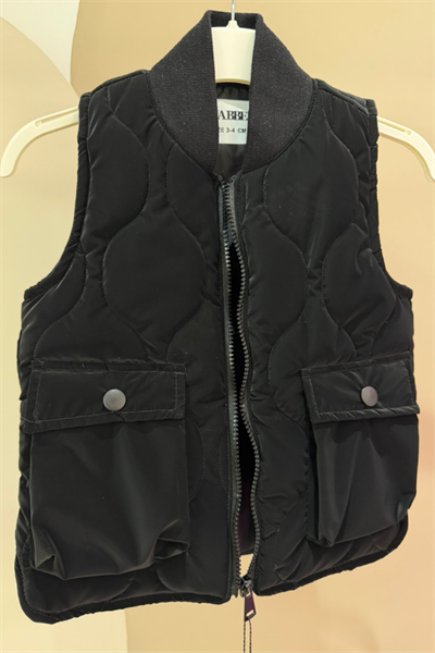 Çocuk Süet Yelek Siyah