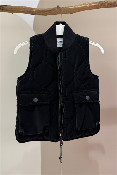 Çocuk Süet Yelek Siyah