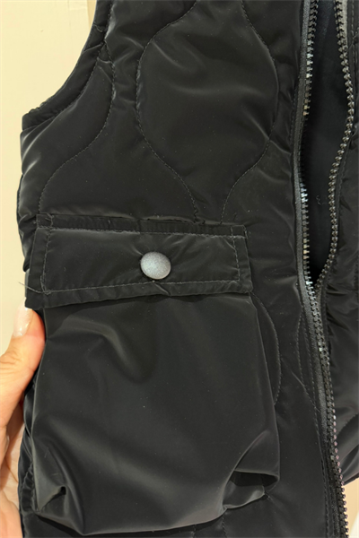 Çocuk Süet Yelek Siyah