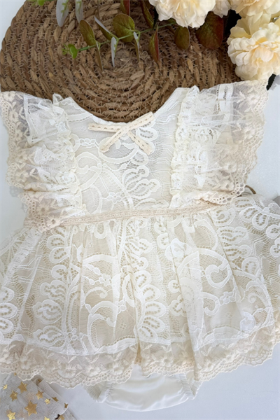Kız Bebek Dantel Detaylı Elbise