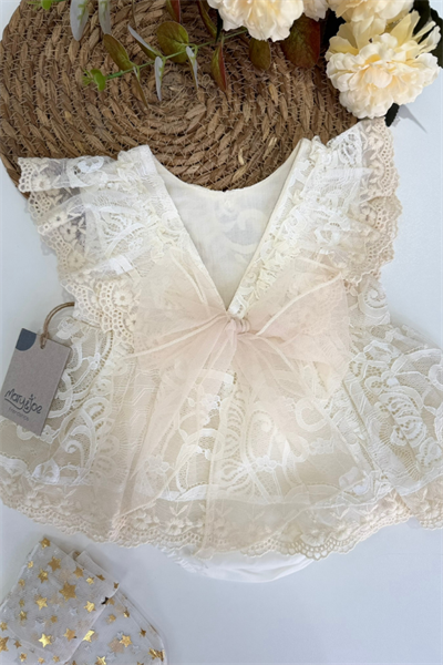 Kız Bebek Dantel Detaylı Elbise