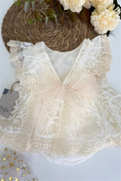 Kız Bebek Dantel Detaylı Elbise