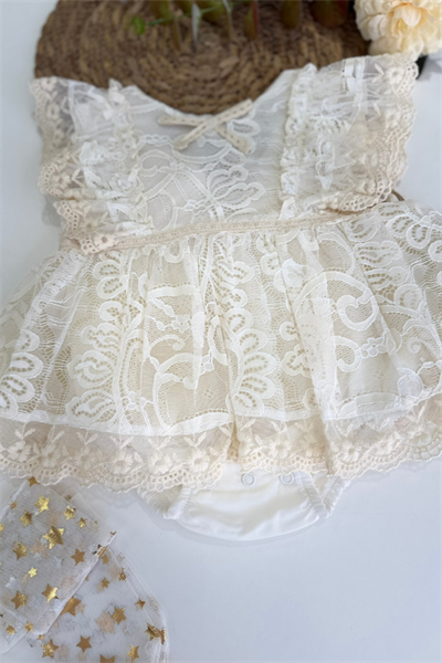 Kız Bebek Dantel Detaylı Elbise