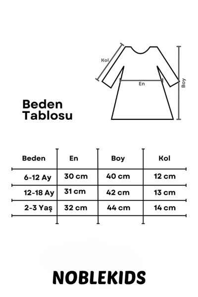 Kız Bebek Gül Detaylı Elbise Elina Somon
