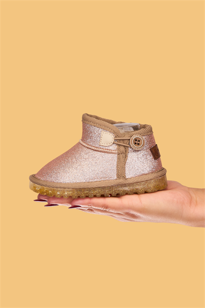 Kız Çocuk Simli Bot Altın – Ortopedik Taban