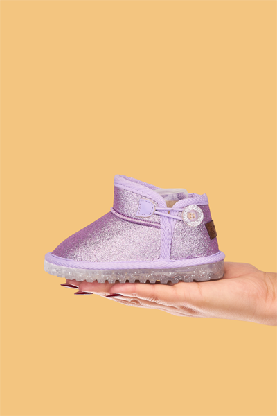 Kız Çocuk Simli Bot Lila – Ortopedik Taban