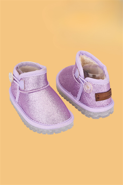 Kız Çocuk Simli Bot Lila – Ortopedik Taban