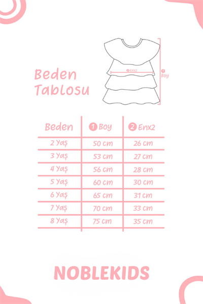 Kız Çocuk Yıldız Baskılı Katlı Tül Elbise Estela