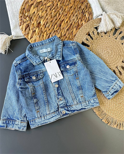 Klasik Mavi Denim Ceket – Unisex, 18 Ay – 6 Yaş