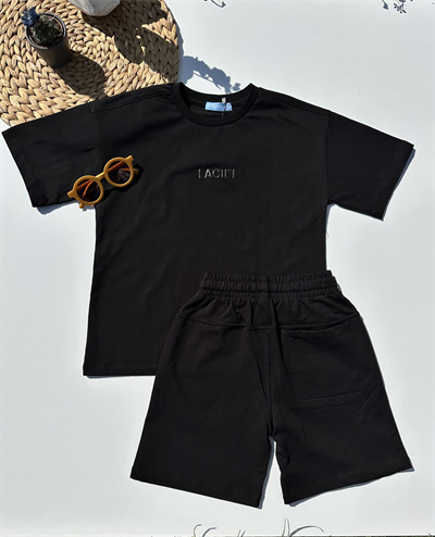 La Ciel Paris Çocuk Şortlu Takım – Siyah