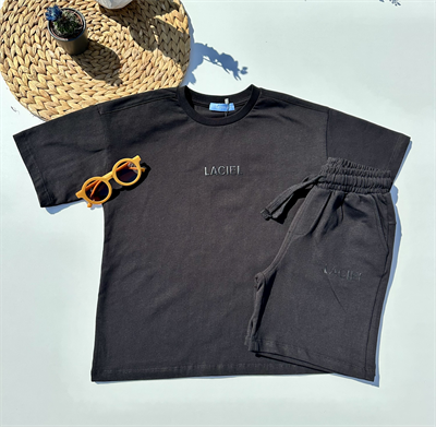 La Ciel Paris Çocuk Şortlu Takım – Siyah