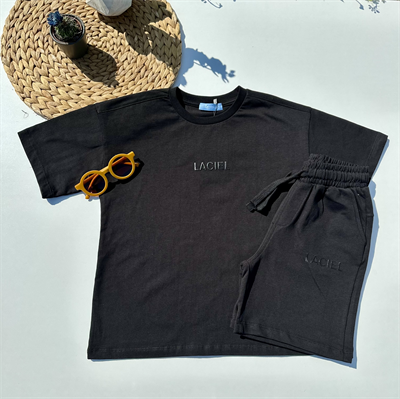 La Ciel Paris Çocuk Şortlu Takım – Siyah