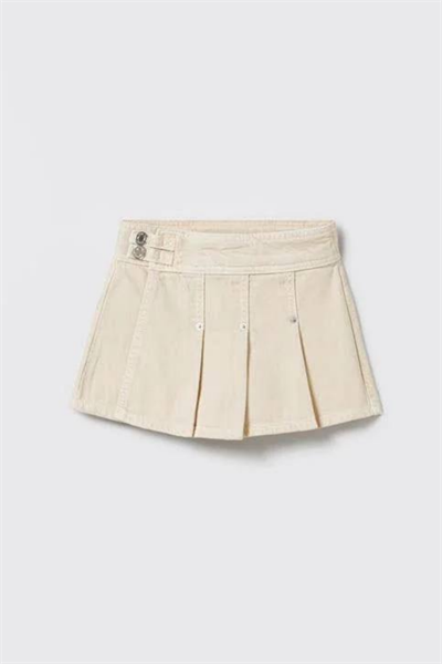 La Ciel Paris Kız Çocuk Denim Şort Etek Bej
