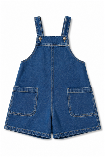 La Ciel Paris Kız Çocuk Denim Tulum Mavi