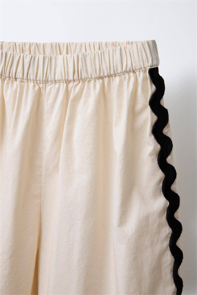 Kız Çocuk Zigzag Desenli Bluz ve Pantolon Takım