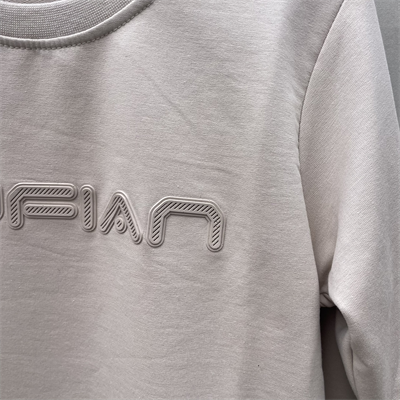 Logo Baskılı Bej Genç Çocuk Sweat