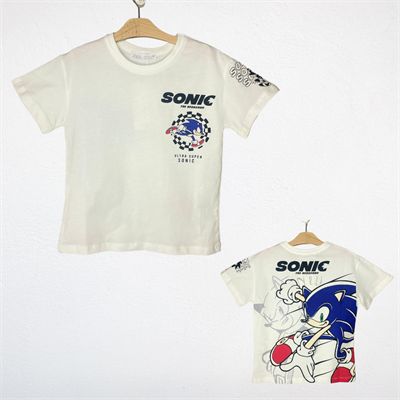 Erkek Çocuk Sonic Baskılı Tişört ve Şort Takım
