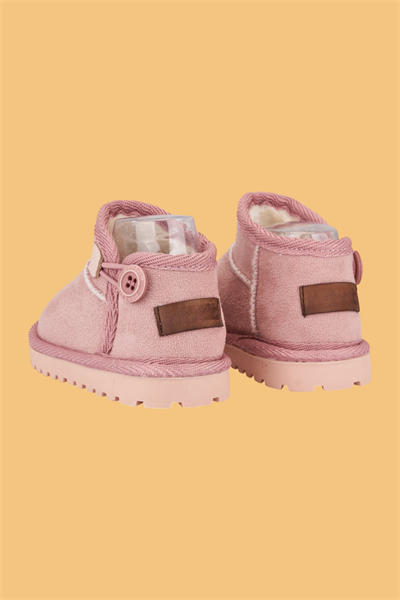 Süet Kız Çocuk Bot Pembe – Ortopedik Kaymaz Taban