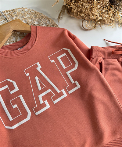 Tarçın Rengi Çift Cepli Çocuk Takımı – Sweatshirt & Jogger Alt, 5–14 Yaş