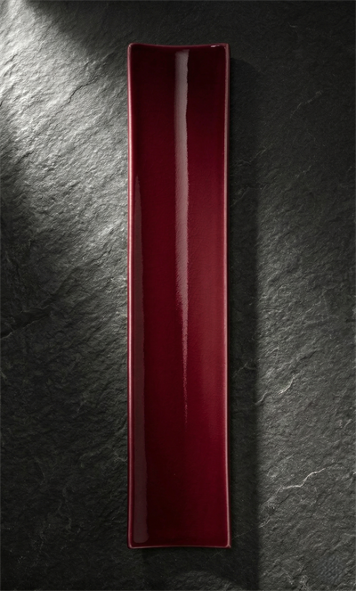 Armada Çini 10X100 Bar Önü Bordo Çini Seramik