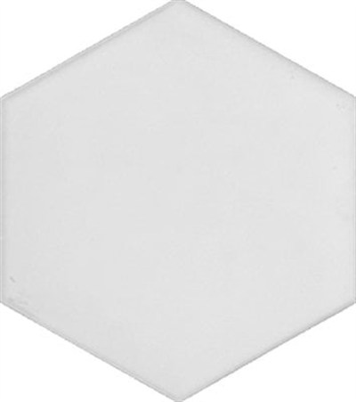 Armada Çini 15x17 Cm Düz Beyaz Altıgen Seramik