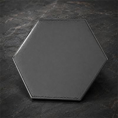Armada Çini 15x17 Cm Düz Mat metalik Altıgen Seramik 