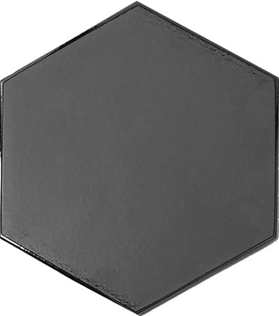 Armada Çini 15x17 Cm Düz Mat metalik Altıgen Seramik 