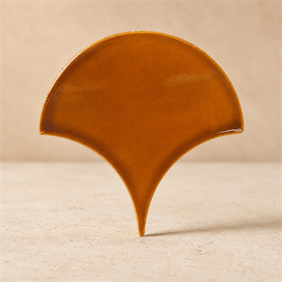 Armada Çini 17x17 cm Karamel Balık Pulu Seramik