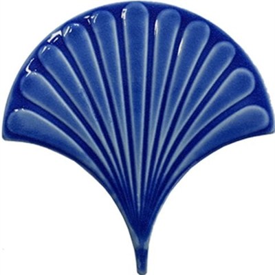 Armada Çini 17x17 cm Kobalt İstiridye Balık Pulu Seramik