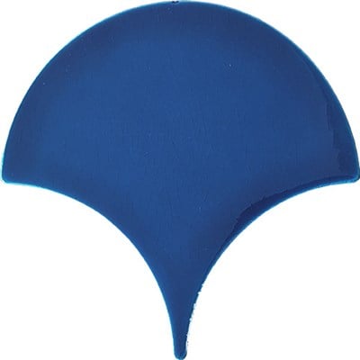Armada Çini 17x17 cm Koyu Petrol Mavisi Balık Pulu Seramik 