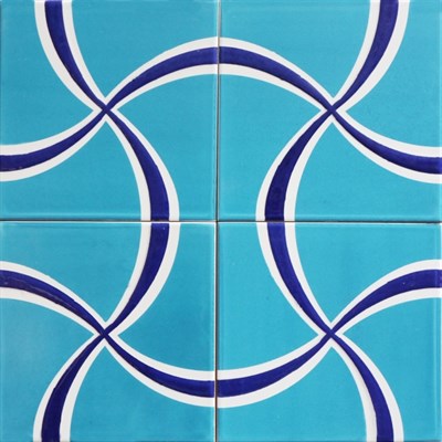 Armada Çini 20x20 Cm SP 95 Modern Desen Kütahya Çini Karo