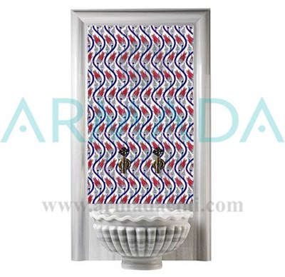 Armada Çini 60x100 Cm Ac 20 Sarmaşık Serigraf Türk Hamamı Pano