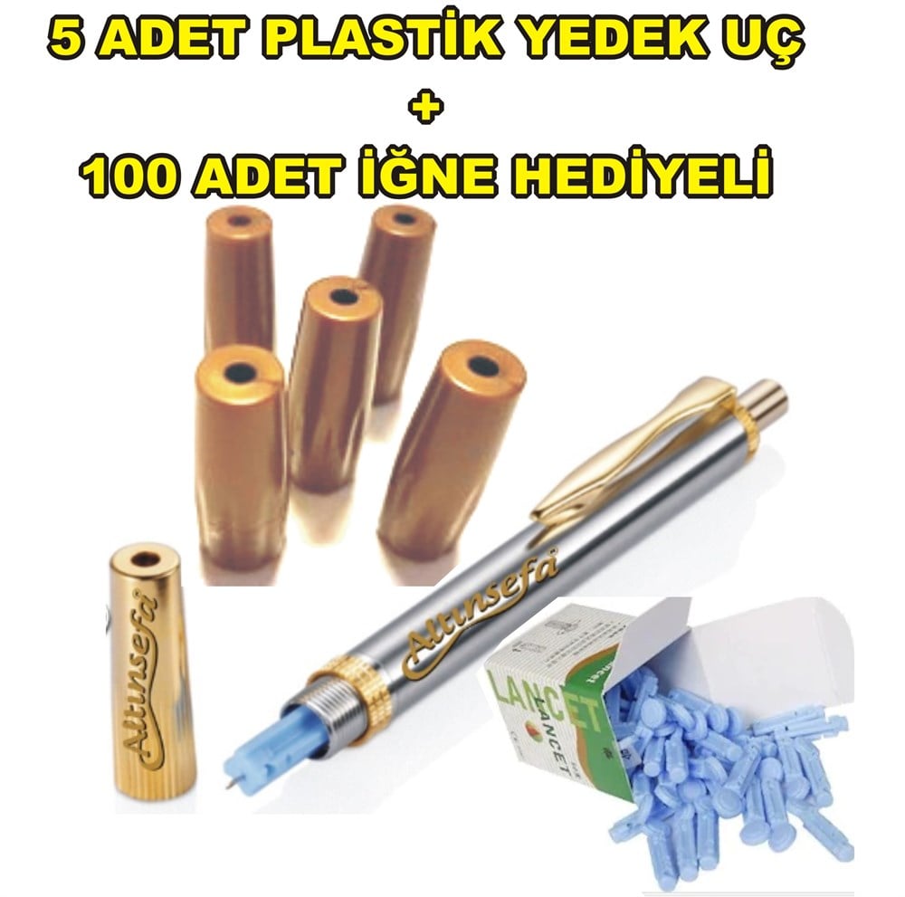 ALTINSEFA TEKLİ AKAPUNKTUR HACAMAT SÜLÜK KALEMİ