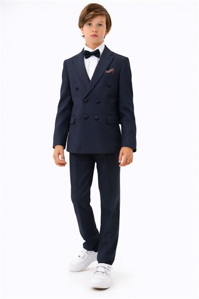 Kruvaze Ceketli Takım Elbise