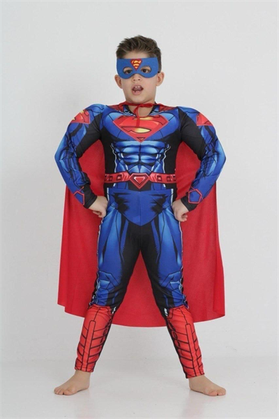 Süperman Kaslı Kostüm