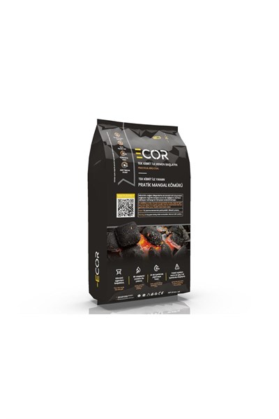 YENİ NESİL TEK KİBRİTLE YANAN KÖMÜR 1.5KG KÖMÜR