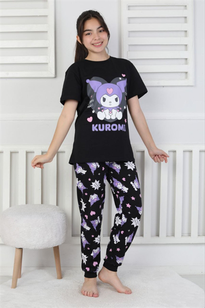 %100 Pamuk Yazlık kısa kollu terletmeyen yumuşak kumaşlı Kız Çocuk Pijama Takımı