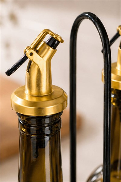 2li Metal Standlı Cam Yağlık Seti 750 cc