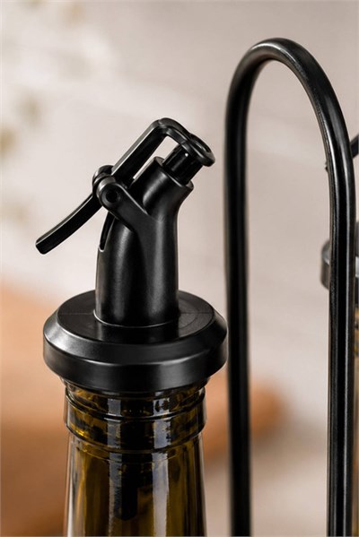 2li Metal Standlı Cam Yağlık Seti 750 cc