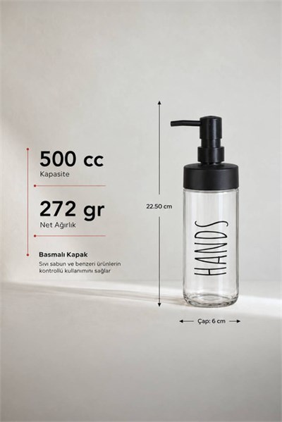 Cam Sıvı Sabunluk 500 cc