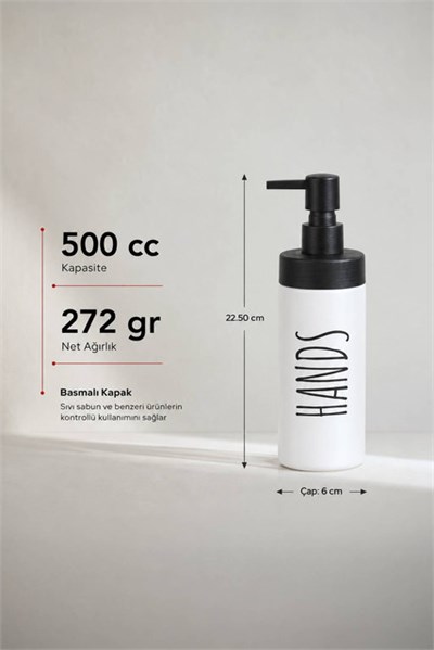 Renkli Cam Sıvı Sabunluk 500 cc 