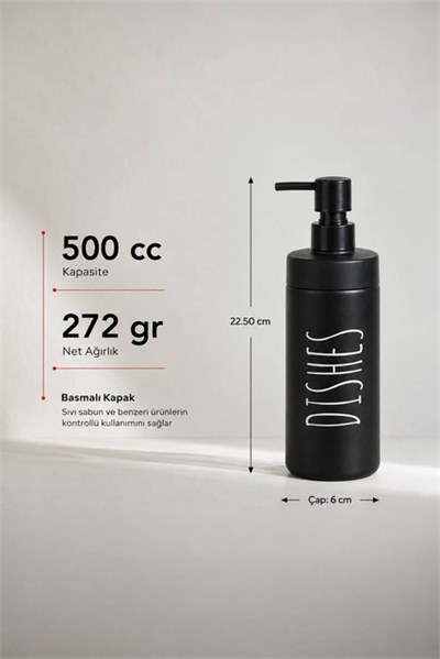 Renkli Cam Sıvı Sabunluk 500 cc 