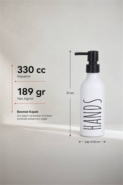 Renkli Cam Sıvı Sabunluk 330 cc