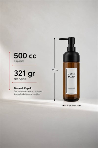 Amber Cam Sıvı Sabunluk 500 cc