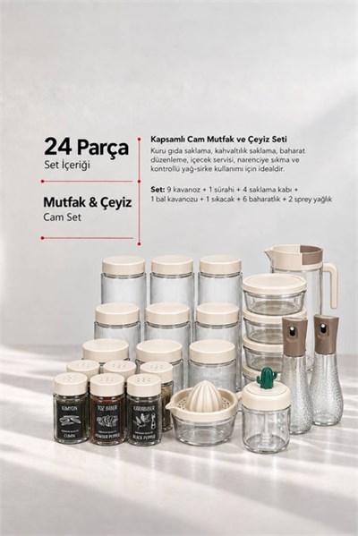 24 Parça Çeyiz Seti